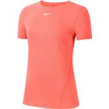 👉 Shirt s vrouwen oranje Nike Pro Mesh Dames