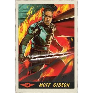 👉 Poster unisex Hoofdmateriaa Papier meerkleurig mannen Star Wars - The Mandalorian Moff Gideon Card 5050574347969
