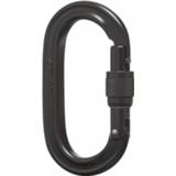 👉 Locker zwart Black Diamond - Oval Carabiner Schroefkarabiner 793661367024