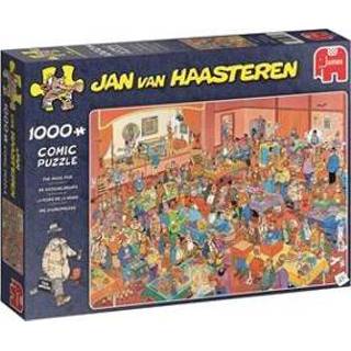 Puzzel cardboard stuks netherlands box comics jigsaw puzzle Jumbo Jan van Haasteren De Goochelbeurs - 1000 stukjes 8710126190722