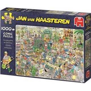 👉 Puzzel cardboard stuks netherlands box comics jigsaw puzzle Jumbo Jan van Haasteren Het Tuincentrum - 1000 stukjes 8710126190661