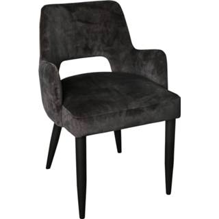 👉 Stoel antraciet Velvet Jip | 8720014288356