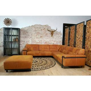 👉 Hoekbank rundleder Stoere industriële | Cowboy 7446038923912