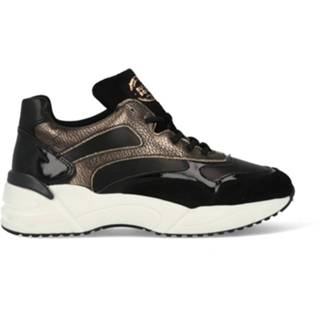 👉 Sneakers zwart leer vrouwen mannen Bullboxer 750000E5L_BKBRTD52 Zwart-38 8717562318963