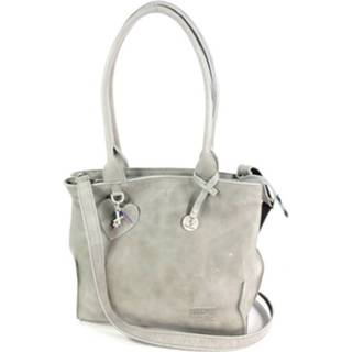 👉 Grijs licht leer rits vrouwen Handgemaakte damestas shopper SPESCIAL #10 8719423162296