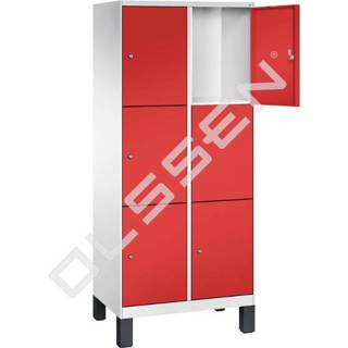 👉 Locker EVOLO Luxe 6-vaks met grote vakken 7091135533528