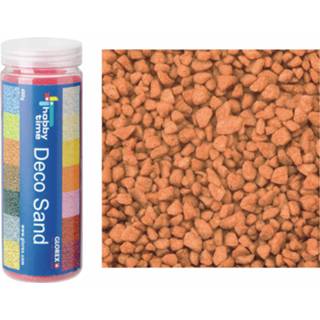 👉 Decoratie zand 3x busjes grof zand/kiezels terra cotta 500 gram
