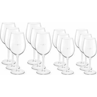 👉 Wijnglas witte volwassenen Voordeelset van 6x wijnglazen 320 ml en rode 530