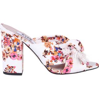 👉 Sandaal vrouwen wit Floral print sandals