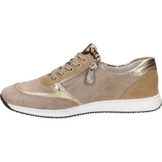 👉 Lage sneakers beige vrouwen suede Rieker 8720251123458 872025112347