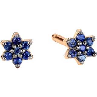 👉 Rose goud onesize vrouwen geel Mini Star gold and sapphire stud earrings 3701173250113