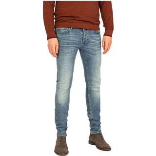 👉 Slim jean male blauw Riser jeans