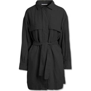 👉 Longshirt m vrouwen zwart Long Shirt Jacket