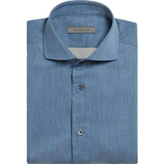 👉 Overhemd male blauw shirt