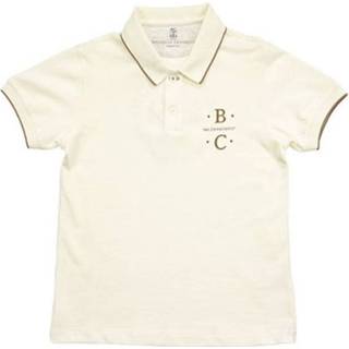 👉 Poloshirt male wit van piquékatoen met print