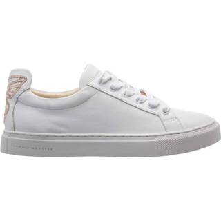 👉 Shoe leather vrouwen wit Shoes trainers sneakers Butterfly