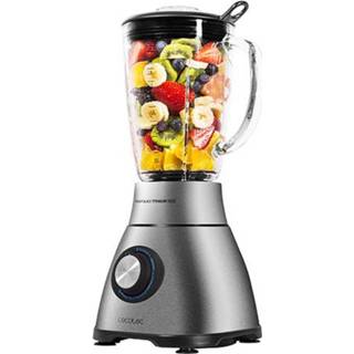 👉 Mes titanium zilver zilverkleurig Cecotec Blender Messen - 1800w Smoothie Maker Met Glazen Kan Ijscrusher 8719831837830