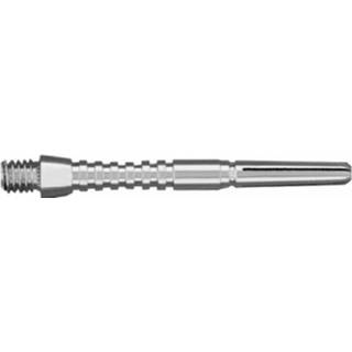 👉 Shaft aluminium zilver zilverkleurig Bull's Tecno Shafts 34 Mm Short 3 Stuks 4022847538177