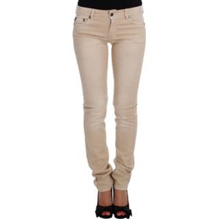 👉 Stretch jean W25 W26 vrouwen beige Slim Fit Jeans