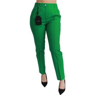 👉 Broek vrouwen groen Katoenen met stretch