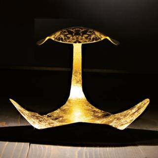 👉 Tafellamp bladgoud gouden design led Gi.Gi