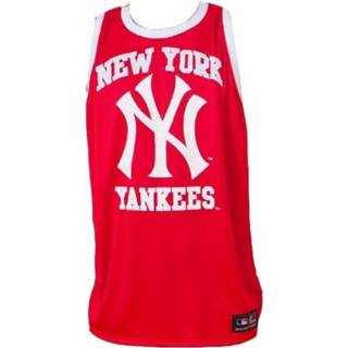 👉 XS male rood Tank TOP MLB