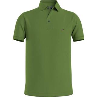 👉 Poloshirt mannen s mosgroen Tommy Hilfiger slim fit