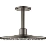 👉 Regendouche graphite rond GROHE Rainshower 310 SmartActive regendoucheset met ronde en 2 straalsoorten, plafondmontage, hard geborsteld 4005176557187