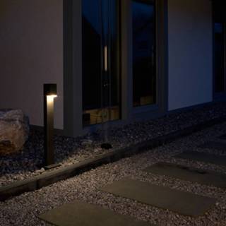 👉 A++ antraciet warmwit drukgegoten aluminium Tuinpadverlichting Lexian met LED -