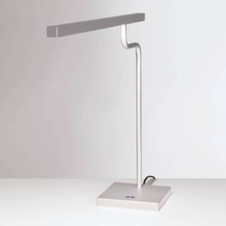 👉 Bureau lamp aluminium a+ zilvergrijs universeel wit zilvergrijze LED bureaulamp MicroStick