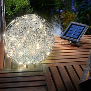 👉 Zonne-energie lamp aluminium Warmwitte draadbol