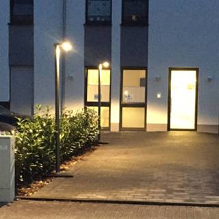 👉 Antraciet aluminium gietaluminium warmwit a+ LED mastlamp 866 aluminium,