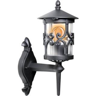 👉 Buitenwandlamp zwart metaal a++ helder Firenze, rustiek