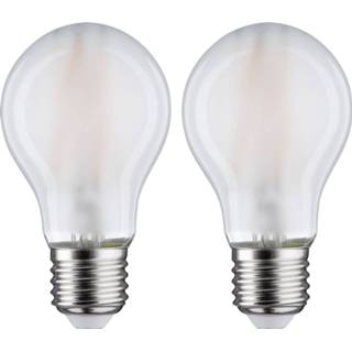 👉 Glas warmwit a++ LED lamp E27 7W filament 2.700K mat 2 per pak