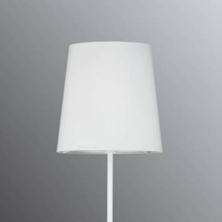 👉 Vloer lamp metaal a++ lichtbruin wit Paulmann Stellan vloerlamp met stoffen kap