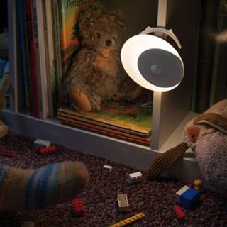 👉 Nacht lamp kunststof a+ warmwit wit Paulmann Viby LED nachtlamp, mobil, rond