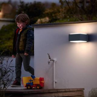 👉 Moderne buitenwandlamp antraciet Hedgehog - een tijdloos