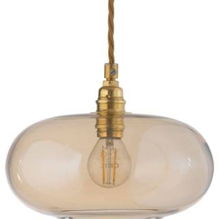👉 Hang lamp goud rook-transparant a++ EBB & FLOW Horizon hanglamp rook Ø 21cm