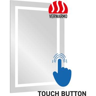 👉 Badkamerspiegel rechthoek wand queen Boss & Wessing 60x80 cm Met Verlichting en Verwarming 5404024106598