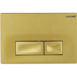 👉 Drukplaat goud kunststof rechthoekig ore frontbediening Creavit TBV GR5003 8698531143710