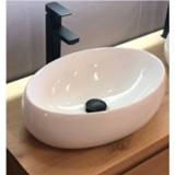 👉 Waskom wit keramiek Casajoy 49x34x14,5 cm Venice 8719304886785