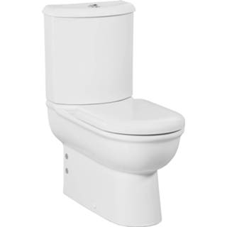👉 Toiletpot wit keramiek spoel selin staand toilet ovaal Boss & Wessing Onder En Muur Aansluiting 8698531114451