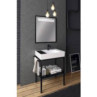 👉 Zwart mat aluminium verzonken in wastafel arya zie tekst Badkamermeubelset Boss & Wessing 68 cm 8719304904748