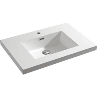 👉 Wastafel wit Differnz Reno 75 cm 8712793544464