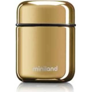 👉 Thermosfles goud staal meisjes geel Miniland mini in Permium afwerking Deluxe 8413082893552