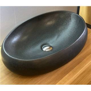 👉 Waskom keramiek XL zwart Casajoy 60x42x15 cm Venice 8719304886846