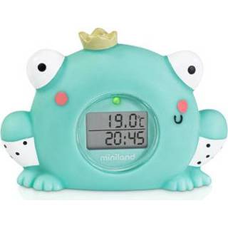 👉 Thermo meter kunststof jongens blauw Miniland Bad Thermometer Bath Magic al Frog 8413082893378