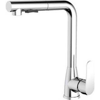 👉 Keuken kraan chroom Plieger Keukenkraan Vand 1-Gats met Uittrekbare Uitloop Zijbediening 8711238406503
