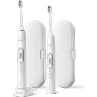 👉 Elektrische tandenborstel jongens wit Philips Avent Soni care Porotective Clean 6100 HX6877/34 Twin pack 8710103846918