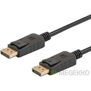 DisplayPort kabel zwart Savio CL-86 3 m 5901986041436